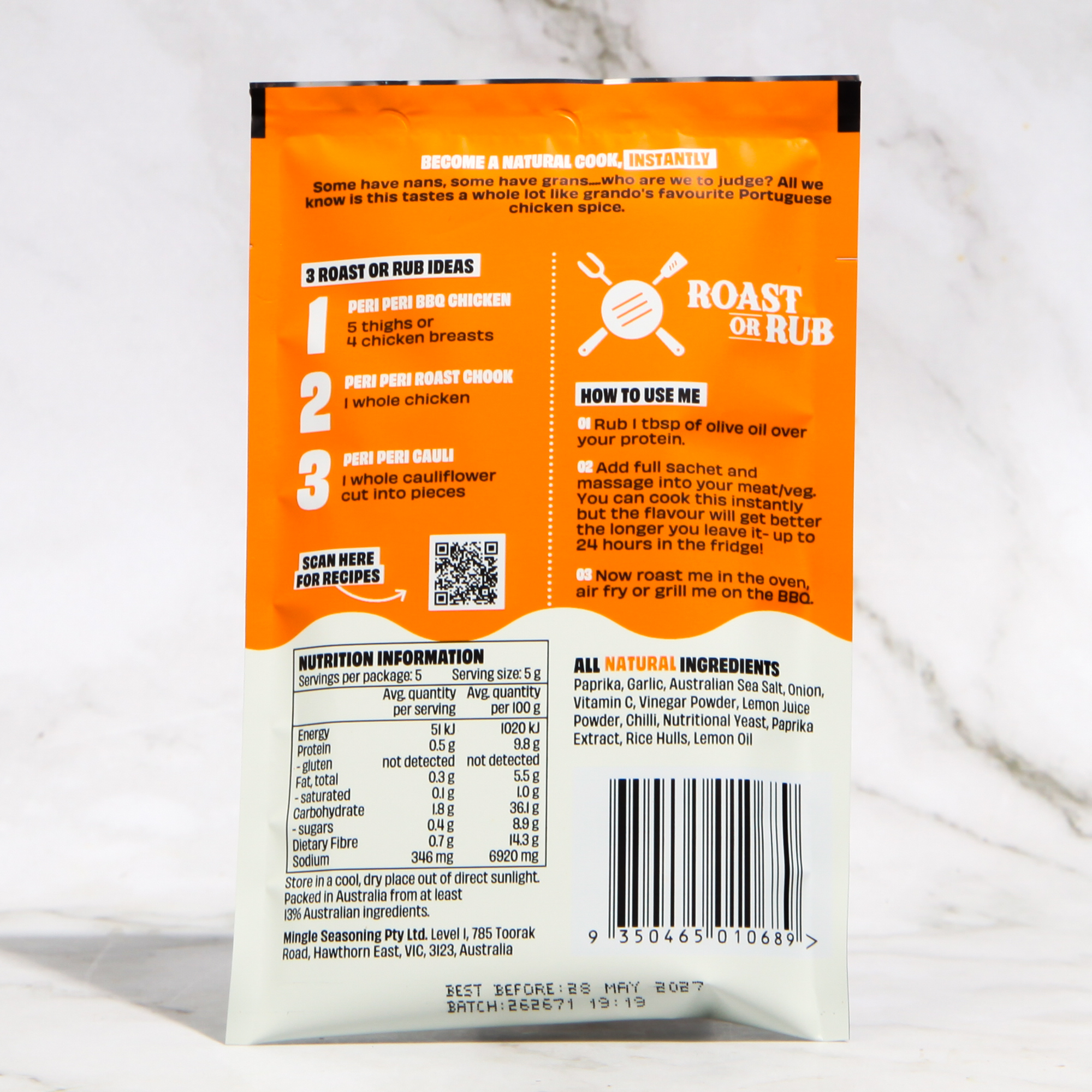 Peri Peri BBQ rub - Mingle